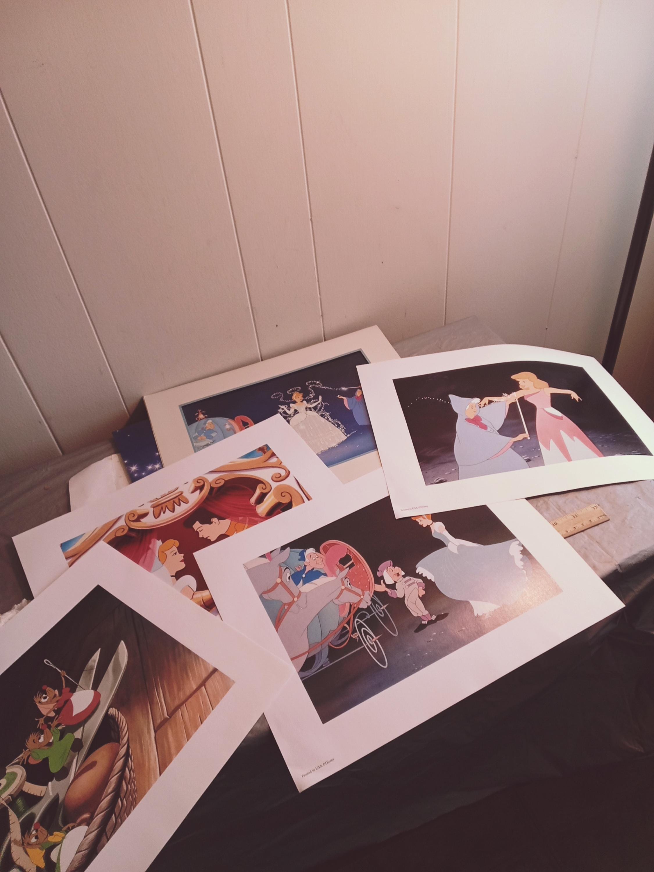 ディズニーシンデレラ版画リトグラフ5枚 - Etsy 日本