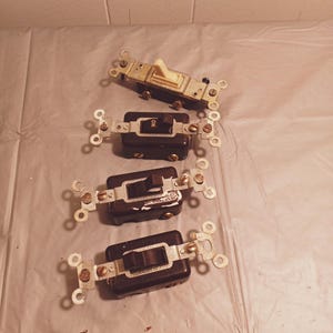 4 Vintage Toggle Light Switch
