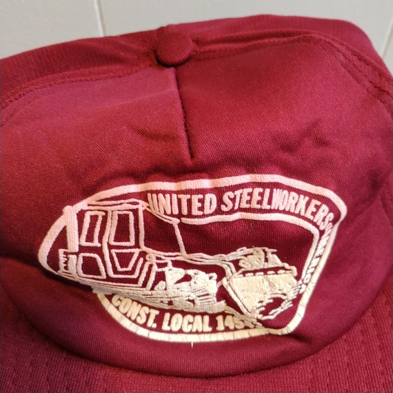Vintage AJD Snapback Baseball Cap, United Steel W… - image 2