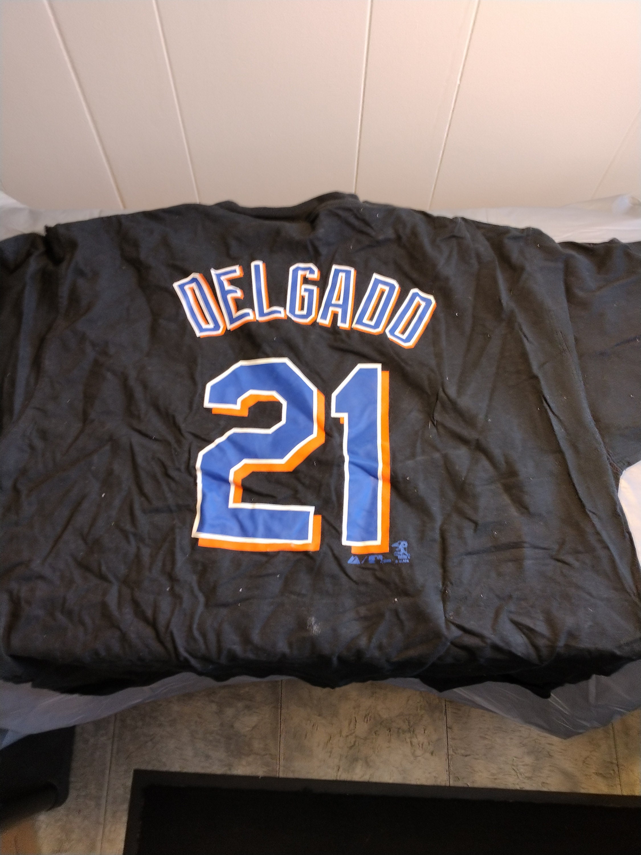 NY Mets 21 Delgado T Shirt XL 