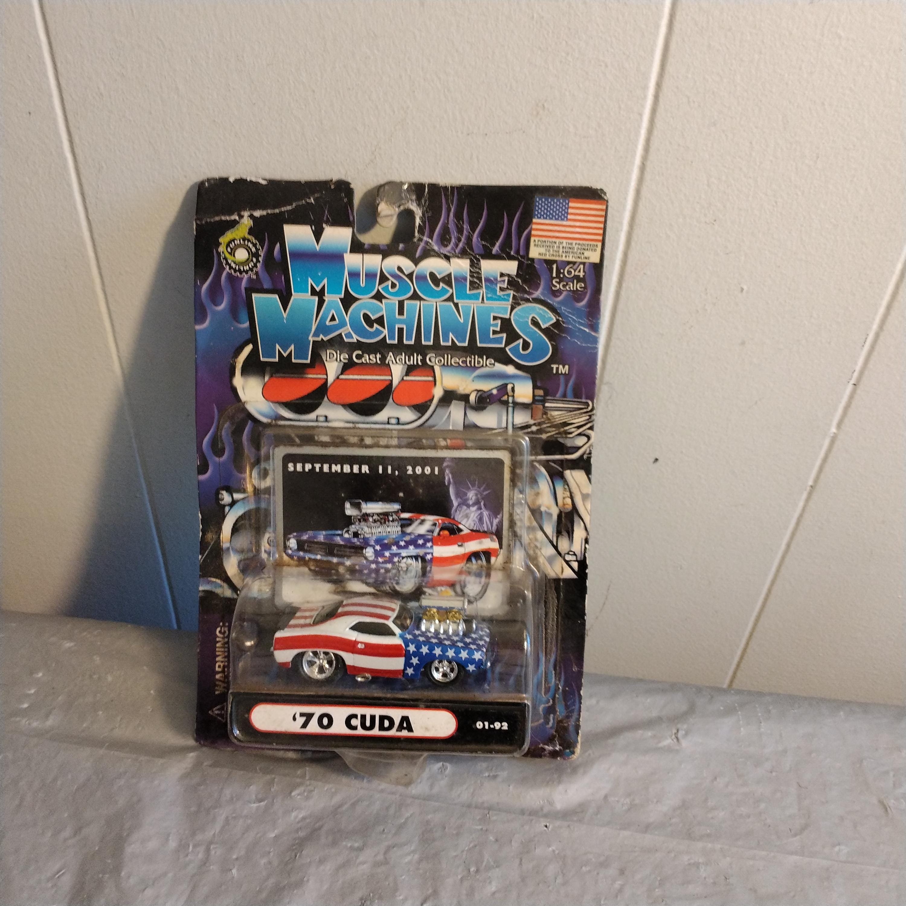 9/11 2001 1:64 Scale 2001 Funline Muscle Machines Die Cast '70
