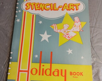 Vintage Holiday Stencil Art, Stencil Art Publishing Stencil Book