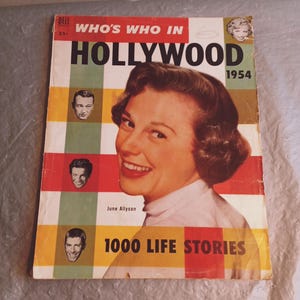 1954 Who&#39;s Who in Hollywood Magazine, June Allyson Cover
