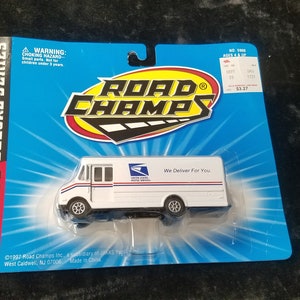 1997 Road Champs 5900 Die Cast Deluxe USPS USPS Step Van Nieuw op kaart