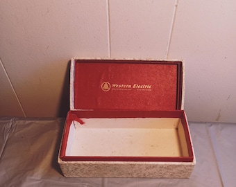 Scatola vintage per sistema di campanelli Western Electric
