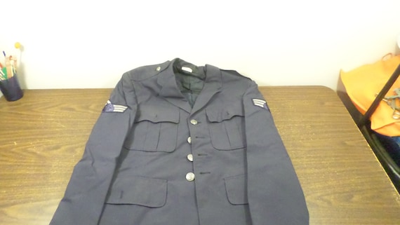 Vintage Men's Military Dress Coat, Army Navy Mili… - image 1