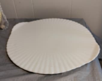 Bone China White Cake Plate, Read Description