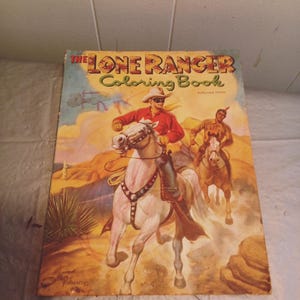Vintage Lone Ranger Malbuch