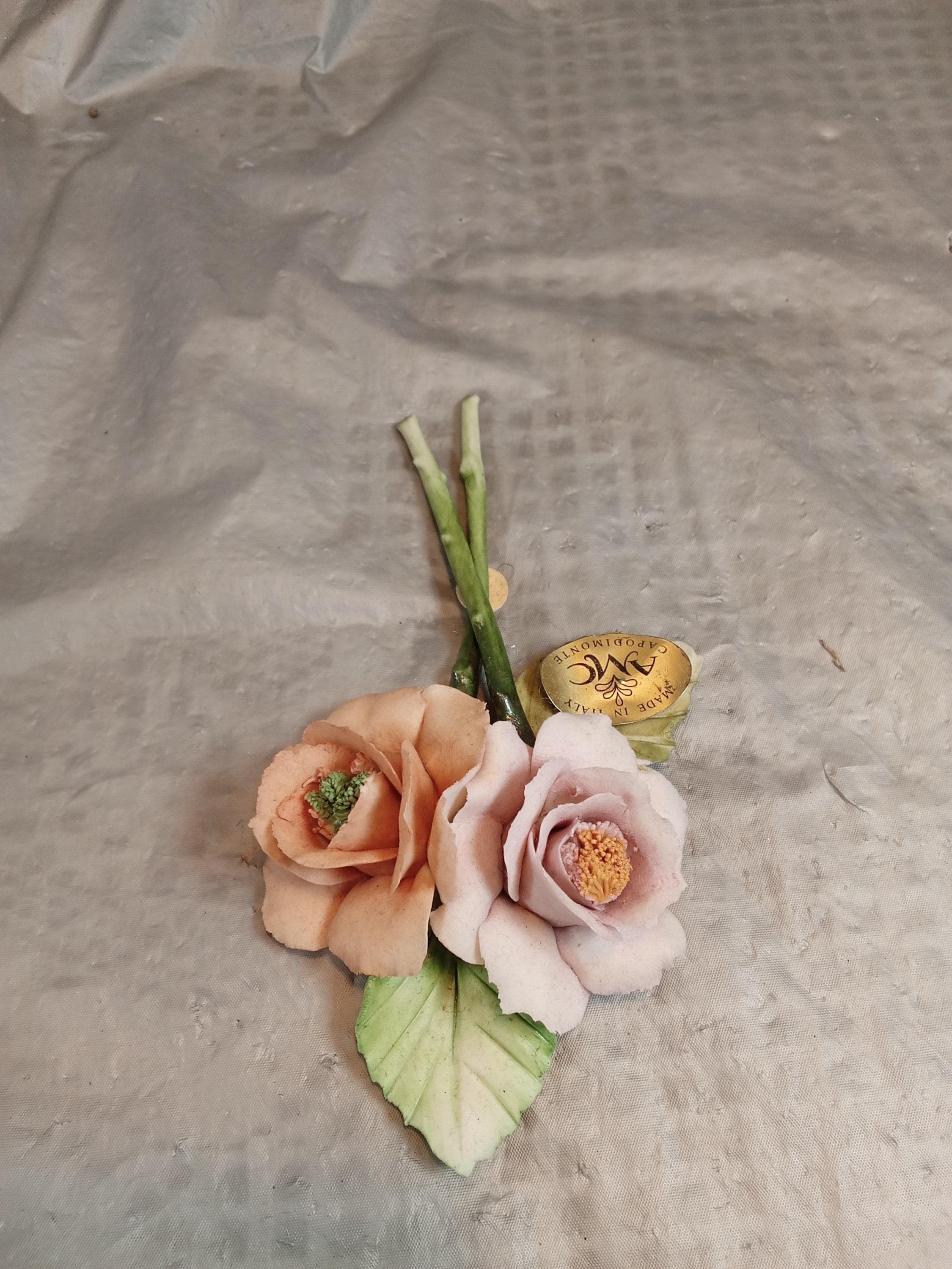 Vintage Capodimonte Flowers - Etsy