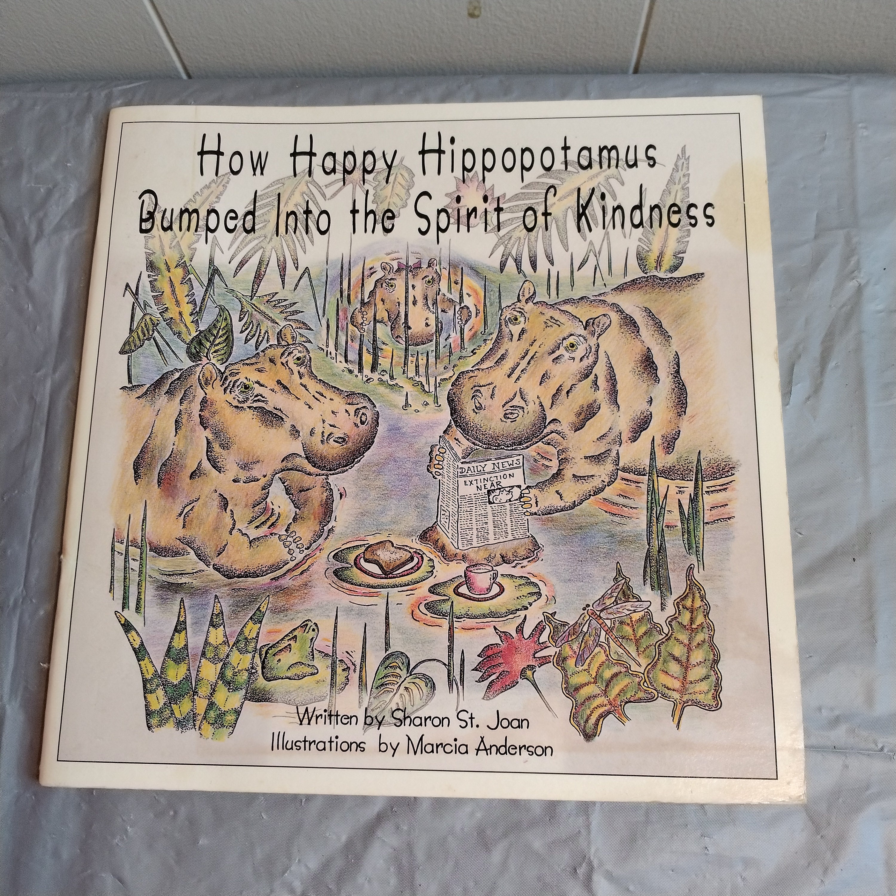 1996 Hippo Children's Book, How Happy Hippopotamus Bumped Into the