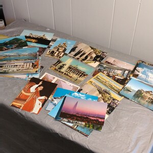 80 Vintage Travel Postcards, Rome Portugal European Postcards