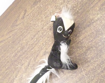 Vintage Japan Stuffed Skunk