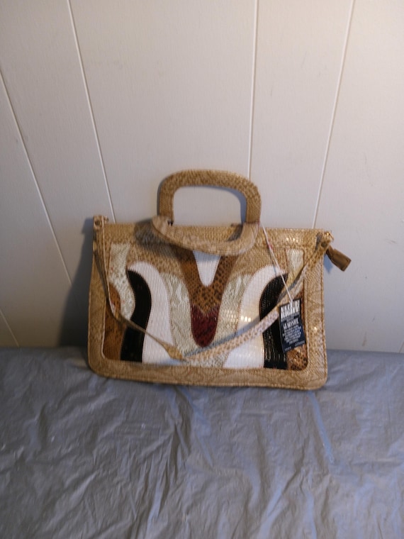 Purse Jcp Luggage NOS Vintage JC Penney Hand Shoulder Bag, Faux