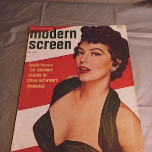 Nov 1953 Modern Screen Magazine, Susan Hayward, Ava Gardner