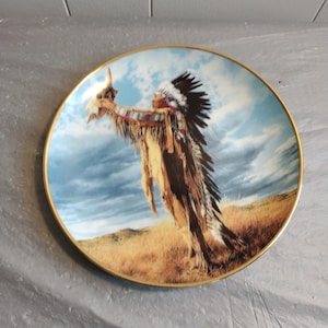 1991 American Heritage Prayer to the Great Spirit Collectors Plate
