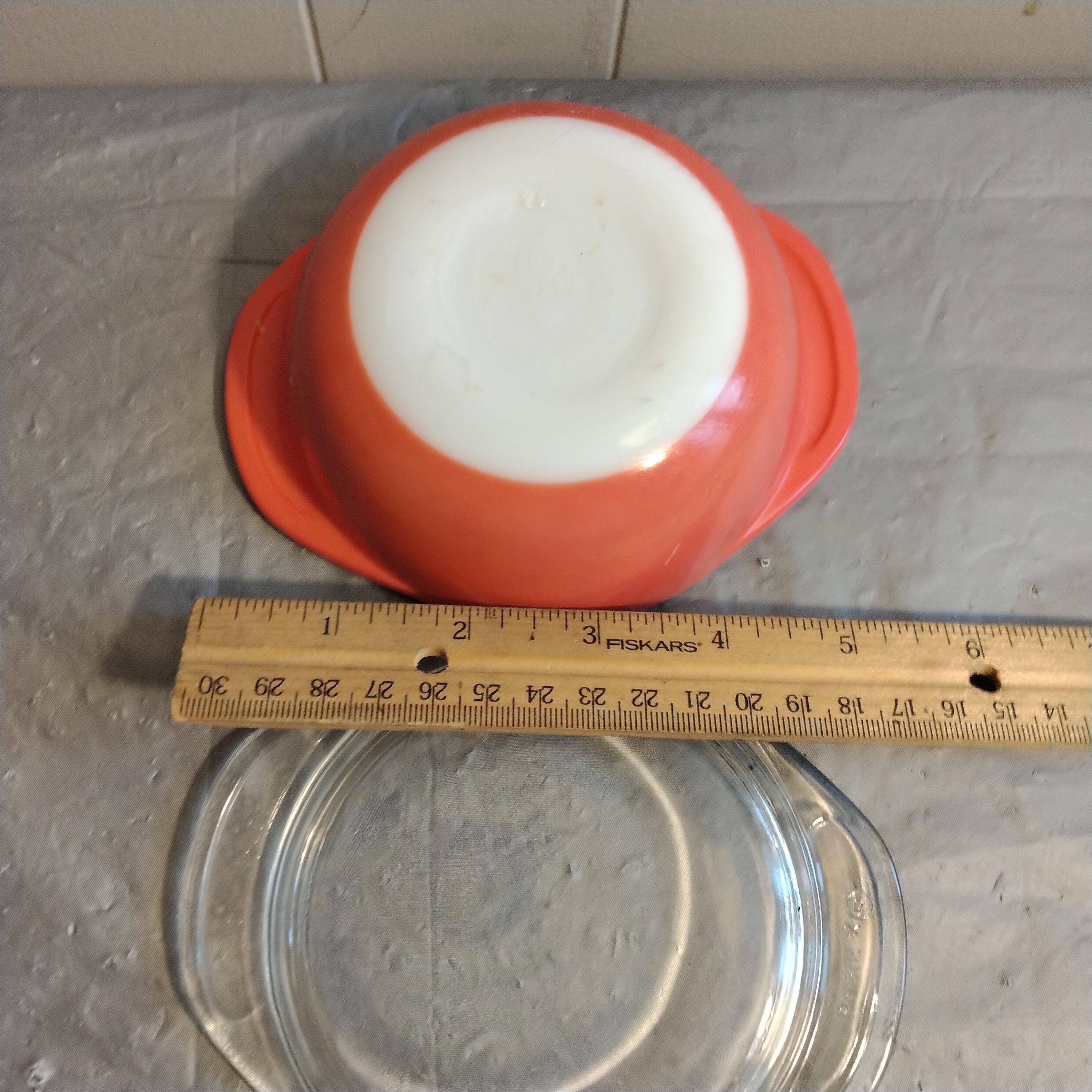 ヴィンテージ パイレックス フラミンゴ 蓋付きキャセロール皿 8 オンス