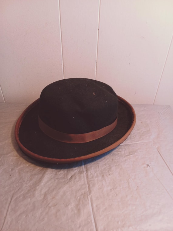 DOESKIN Felt WOOL Hat Grey Wool Doeskin Felt /huge Ostrich Feather Women Hat - Etsy main image 2