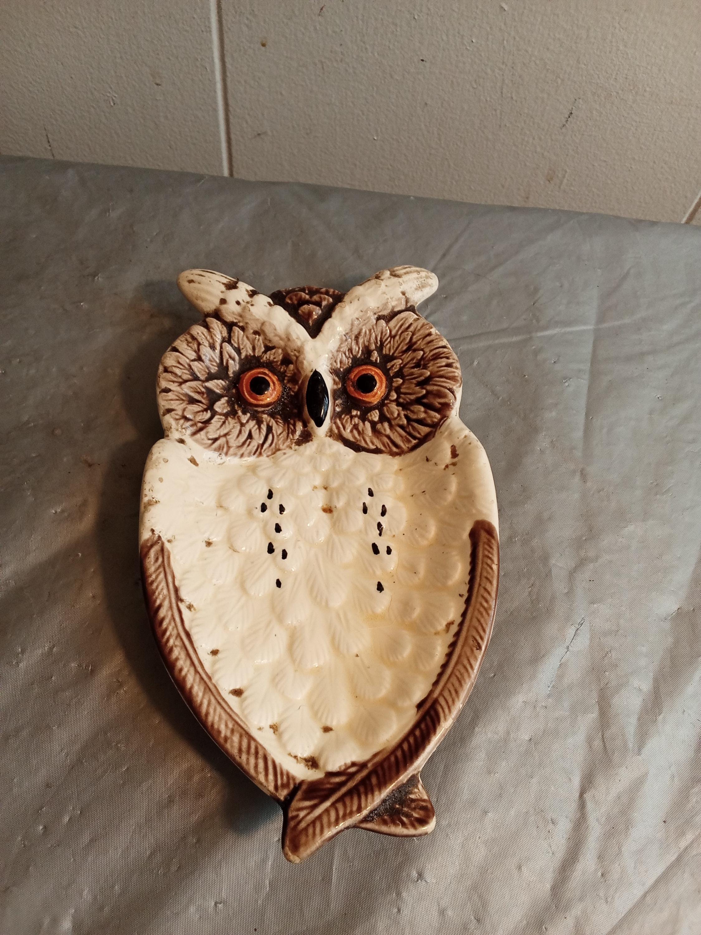 ヴィンテージ 日本製 フクロウ皿、リング皿、装飾動物皿 - Etsy 日本