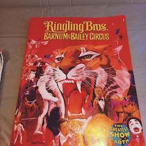 Programa del circo Ringling Bros and Barnum Bailey de 1974