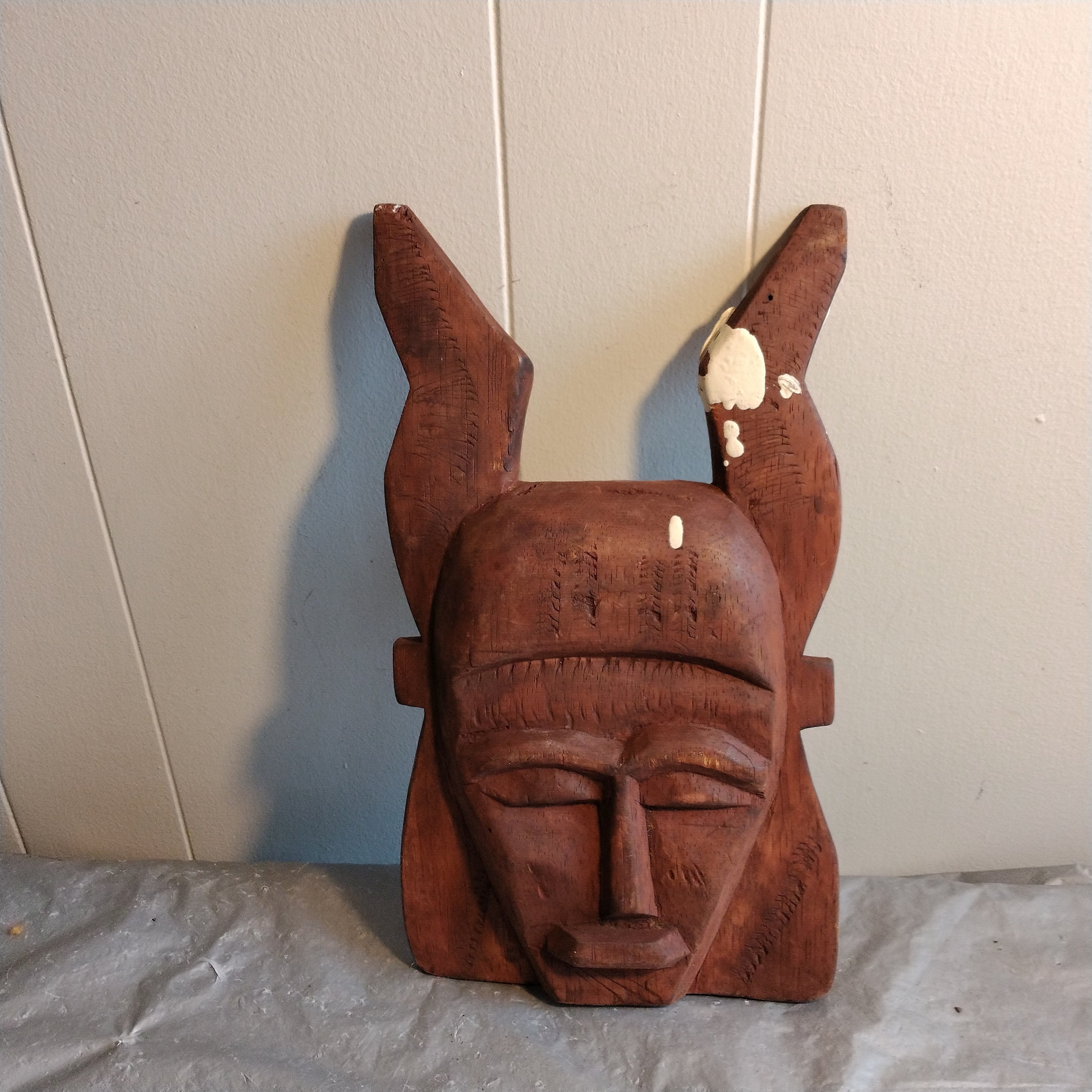 13インチ ヴィンテージ 木彫り 部族マスク - Etsy 日本