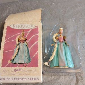 1990s Vintage Mattel Barbie Repunzel Doll Ornament