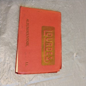 Vintage Lourdes Frankreich Postkarte Souvenir Album Booklet