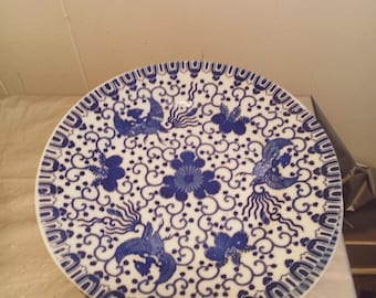 4 Japan Phoenix Bird Plates 8 3/8&quot;