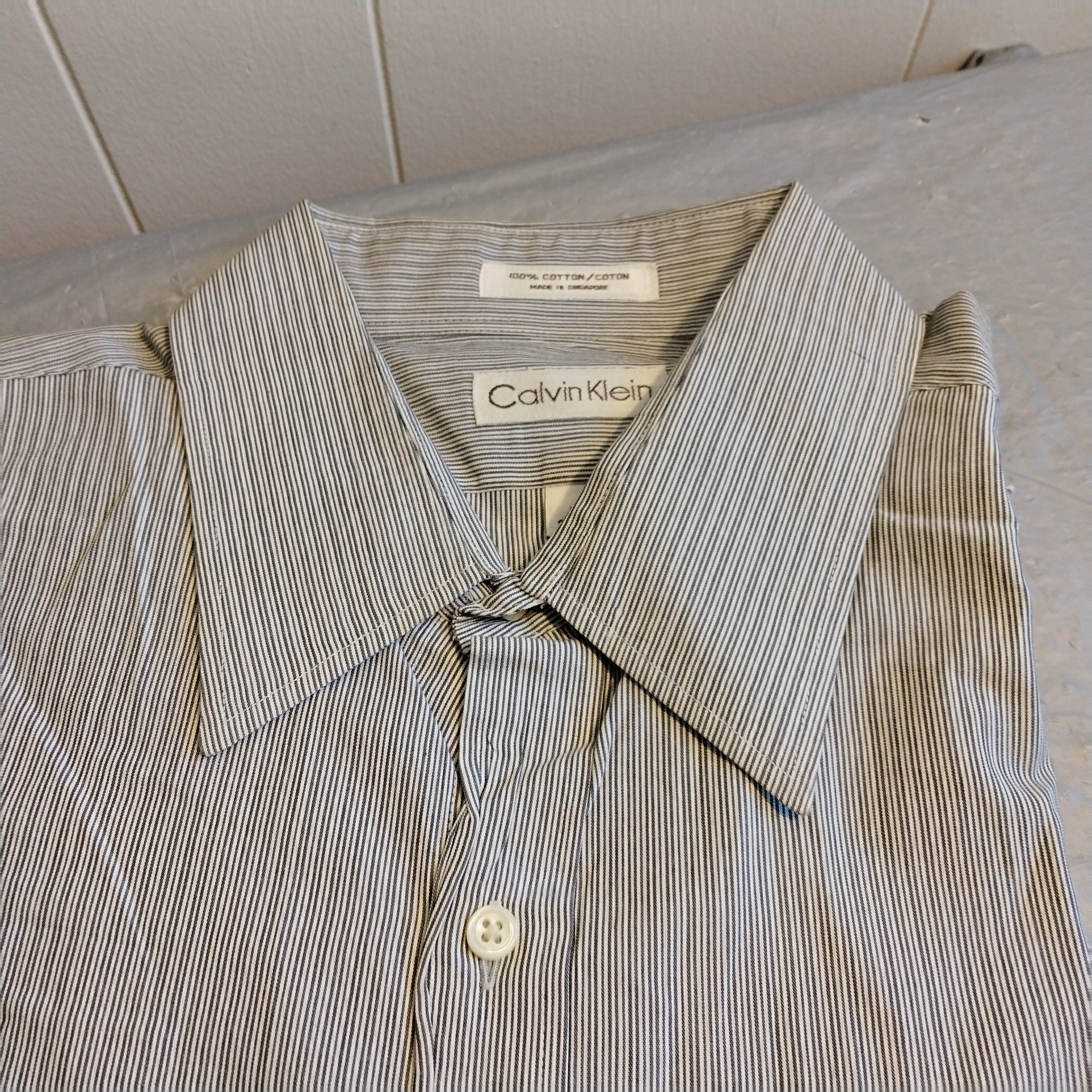 white christmas dresses Calvin Klein Black Cotton Dress Shirt – JOHNYCARRIBEAN main image 0