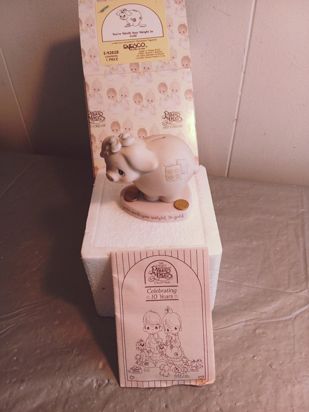 1980s Enesco Precious Moments E-9282B Figurine, You're Worth Your ...