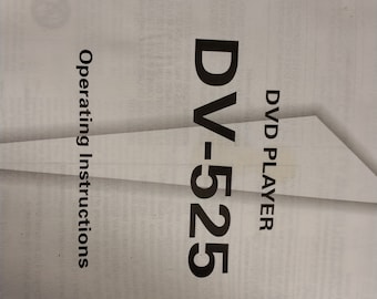 Vintage Pioneer DVD DV-525 Manual