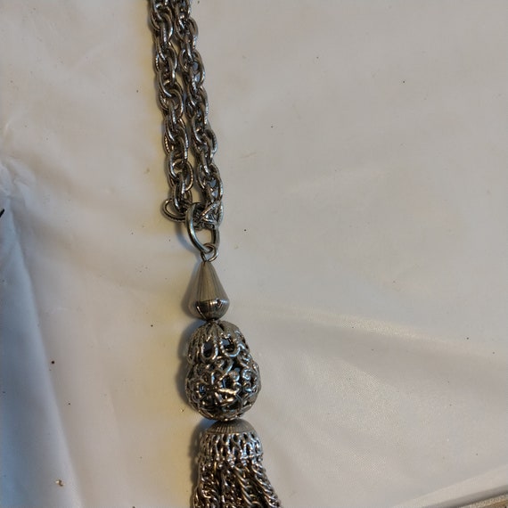 3 Vintage Necklace, Tassel Necklace Bead Drop Nec… - image 8
