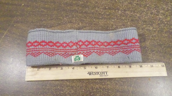 Vintage Moriarity Headband Knit Hat, Wool Headband - image 3