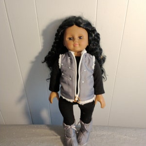 Vintage Alexander Doll Co 17 1/2 - 18&quot; African American Doll, Sleepy Eyes, Black Hair Brown Eyes 2004, Madame Alexander Doll