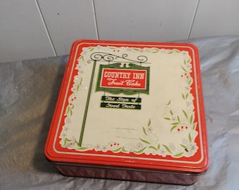 Vintage Country Inn Fruit Cake Tin, The Sign of Good Taste