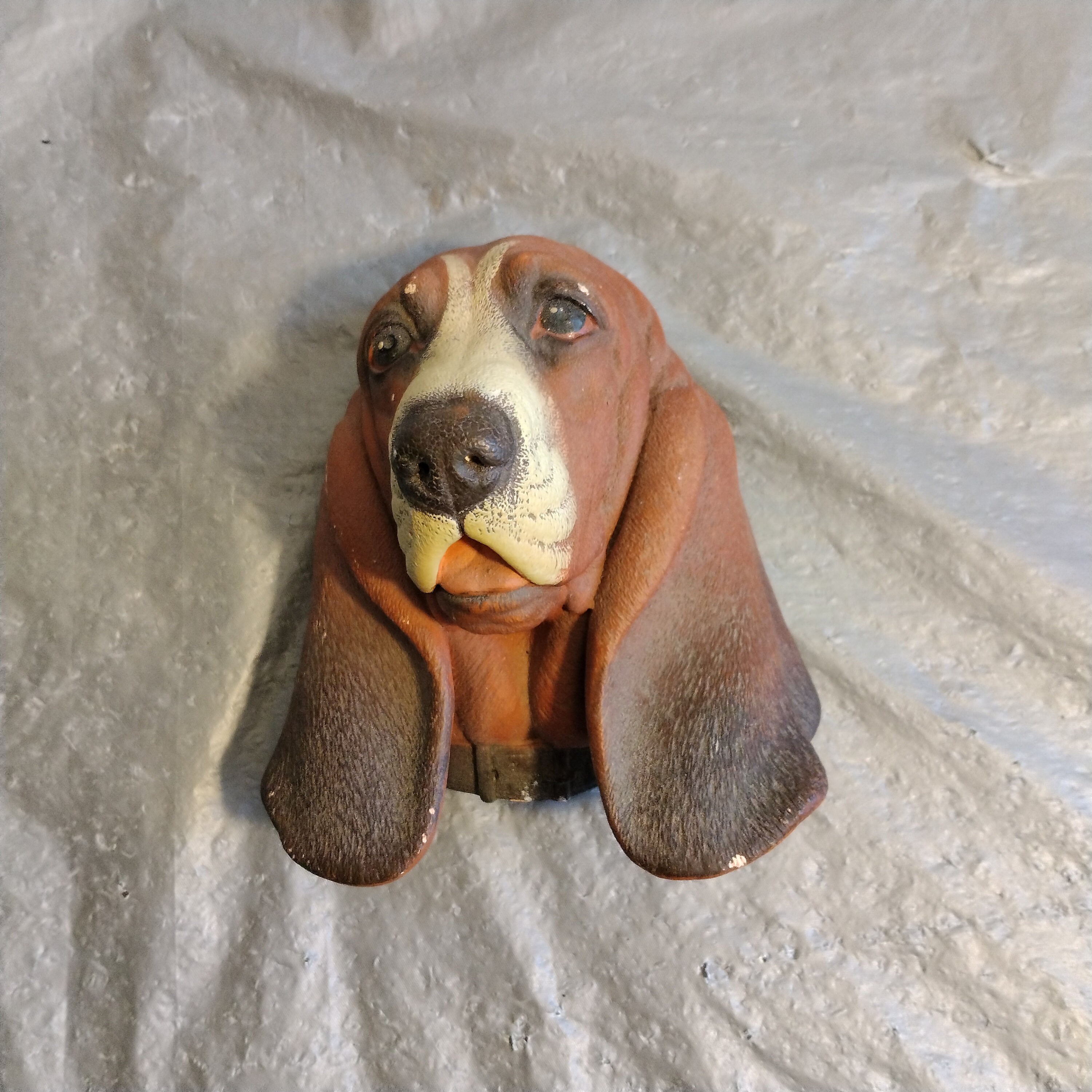 ヴィンテージ ボッソン バセットハウンド ウォール フィギュア