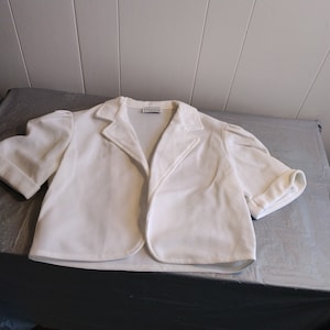 Camicia Vintage Crop Open Frontale, Giacca corta Conti Lee, Camicia esterna