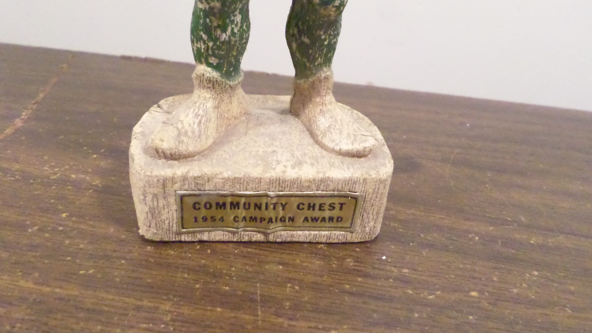 Vintage 1954 Community Chest Campaign Award Boy With Feather Etsy