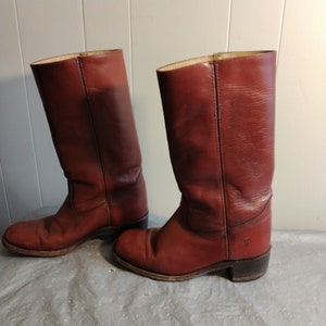 Vintage Frye Campus Boots Men’s Size 10 Reddish Brown Leather