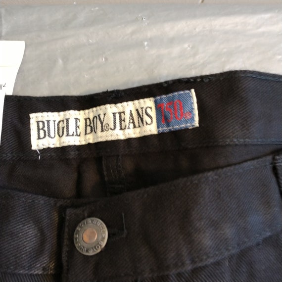 Vintage Mens Bugle Boy Black Denim Shorts 40, Men… - image 2