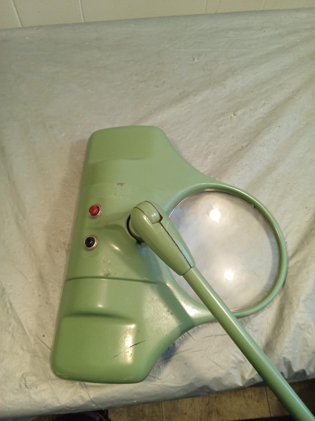 Vintage Dazor Floating Magnifying Floor Light Fixture Model M-210-H ...