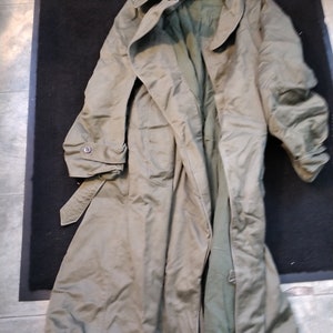 Vintage Militär Militär TrenchCoat mit Knopffutter