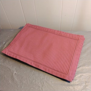 11 Vintage Rose Pink Placemats, Fabric 17 1/2" Placemats