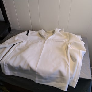 2 Stück 80er Jahre US Militär Navy Womans weißer Pullover Sailors Shirt & Hose White Navy Uniform