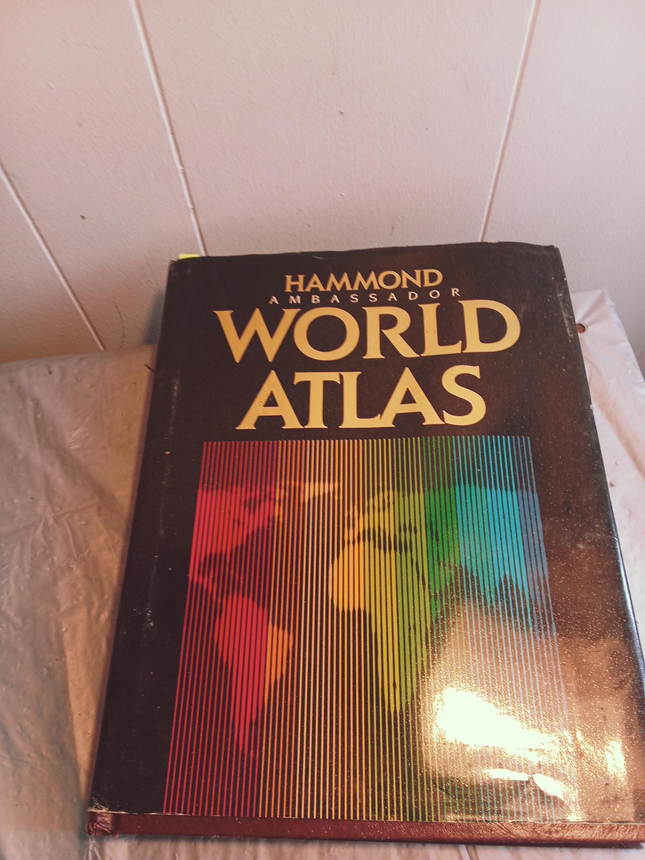 1989 Hammond Ambassador World Atlas HC Book - Etsy
