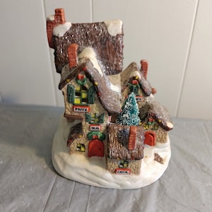 1993 Prellique Elves Dorm Christmas Village Light Up House