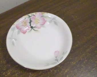 8 Vintage Noritake Azalea Berry Bowls, Pink Floral Bowls