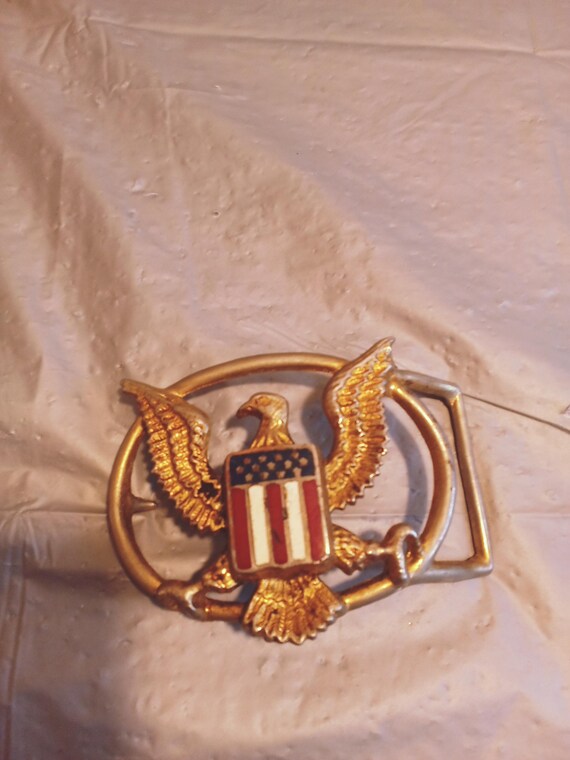Elvis Presley Aloha From Hawaii American Eagle Belt Buckle  display picture 1