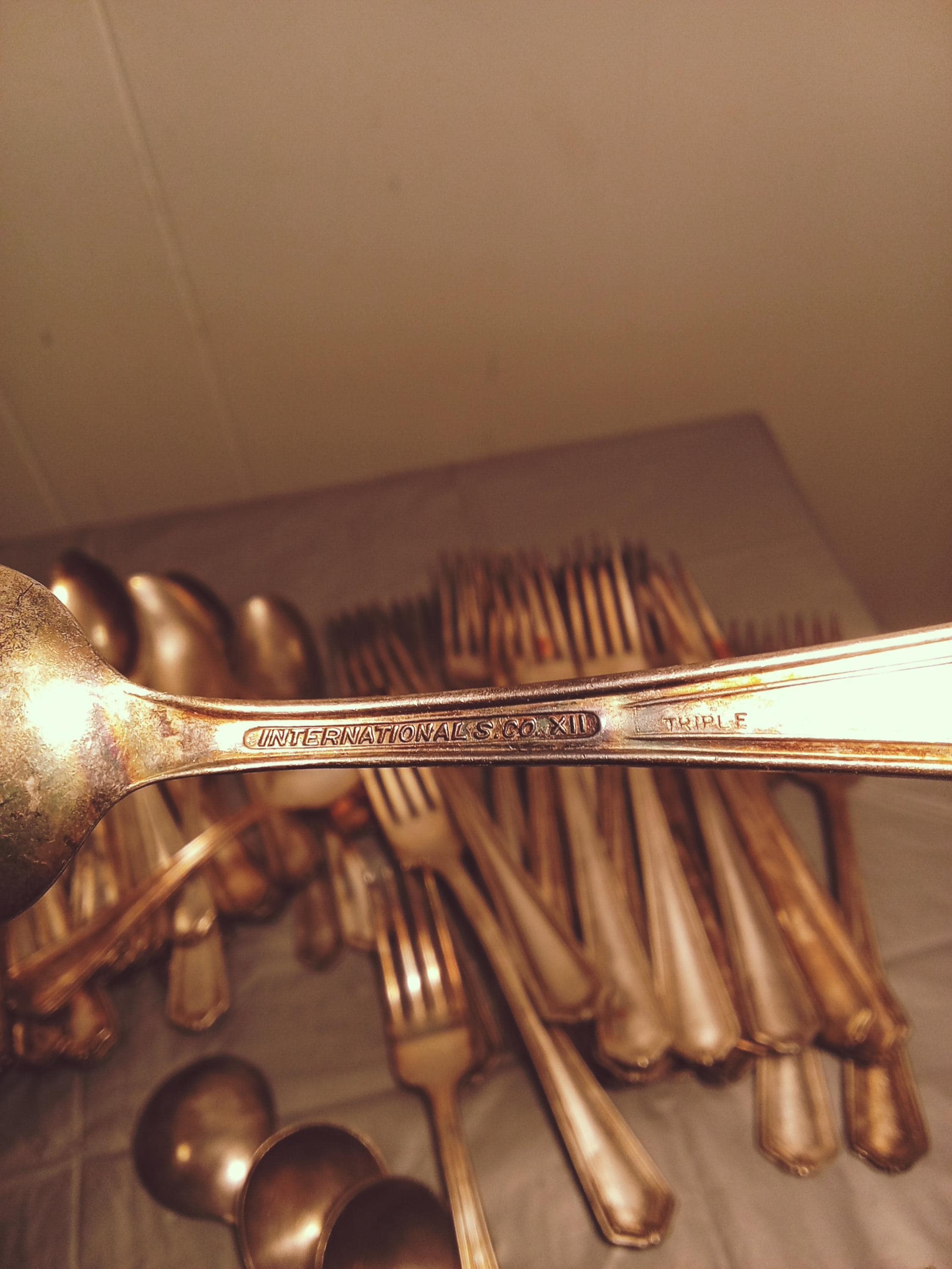 48pc International Silver Co XII Triple Plate Silverware Dinner