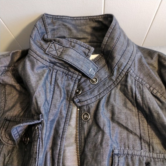 Vintage Calvin Klein Womens Denim Grunge Jacket, … - image 6