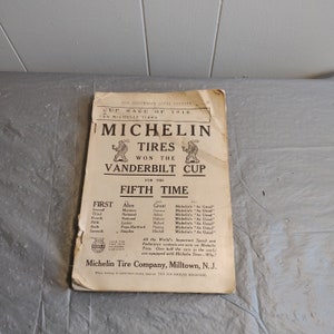 1910 Columbian Magazine, Michelin Tires Vanderbult Cup